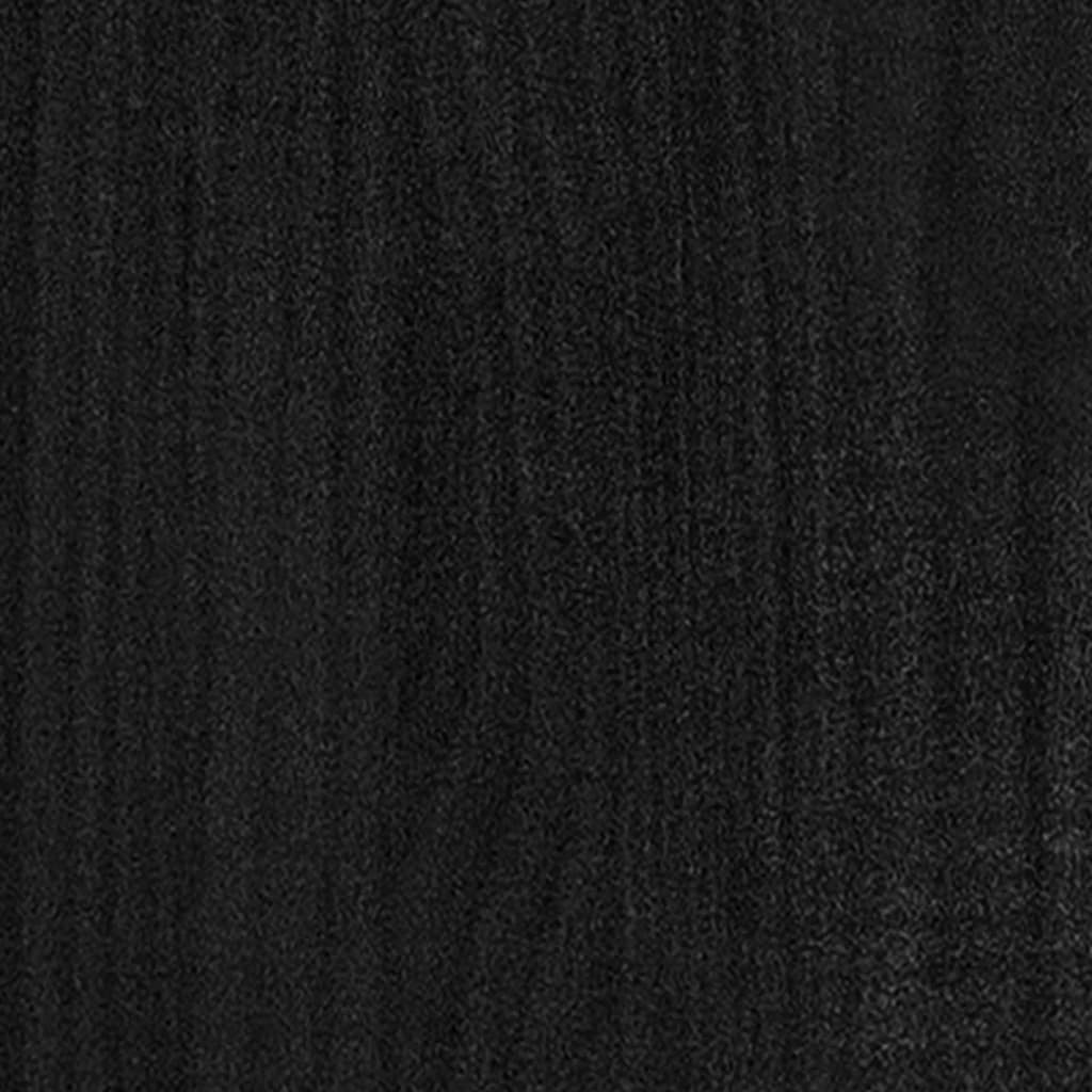 Giroletto Nero in Legno Massello di Pino 120x200 cm cod mxl 40143