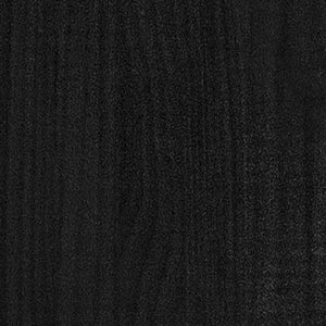 Giroletto Nero in Legno Massello di Pino 120x200 cm cod mxl 40143