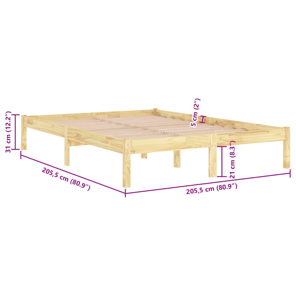 Giroletto in Legno Massello di Pino 200x200 cm cod mxl 62271