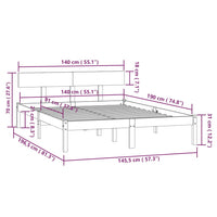 Giroletto in Legno Massello di Pino 140x190 cm cod mxl 46959