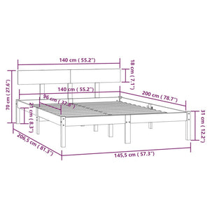 Giroletto in Legno Massello di Pino 140x200 cm cod mxl 60973