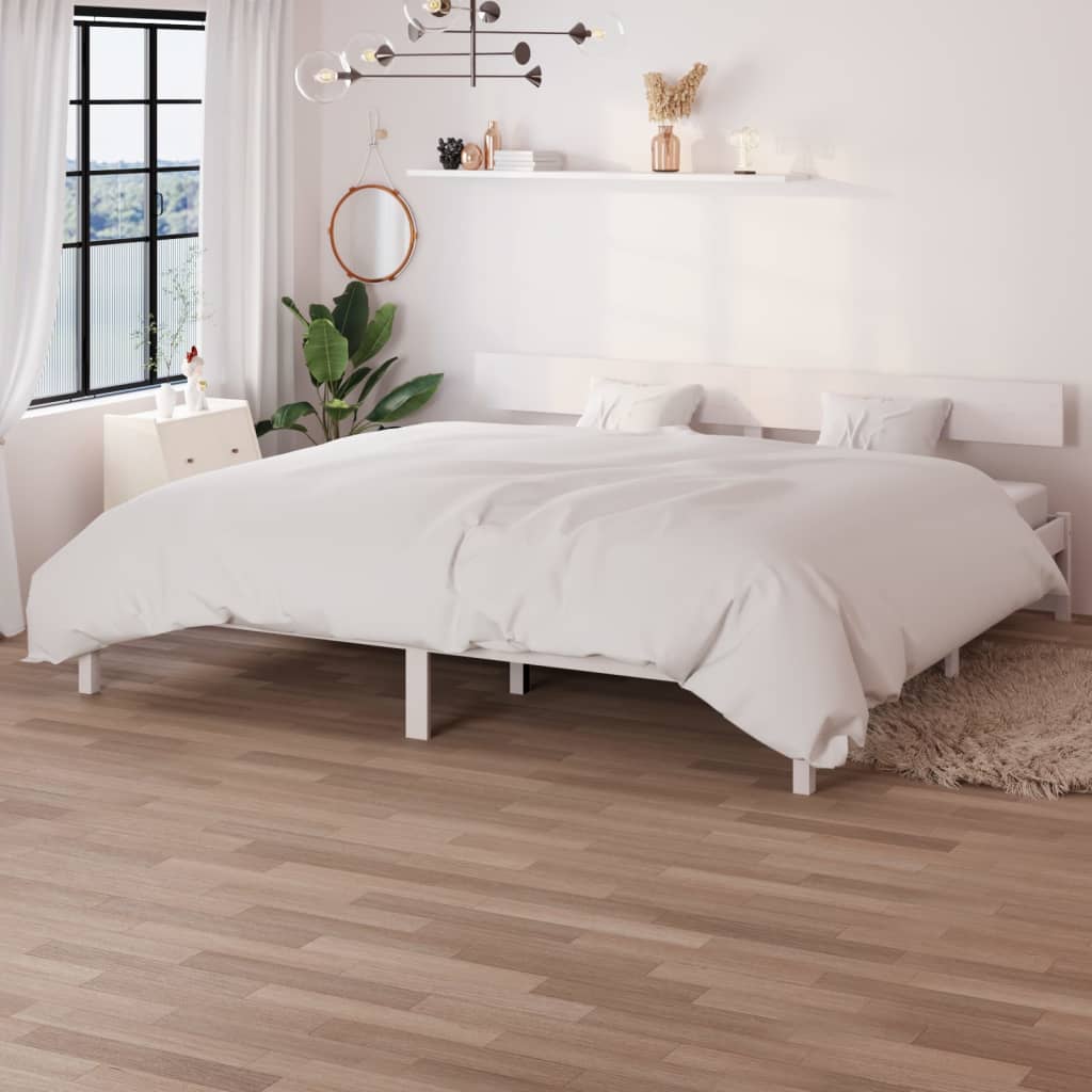 Giroletto Bianco in Legno Massello di Pino 200x200 cm cod mxl 59484