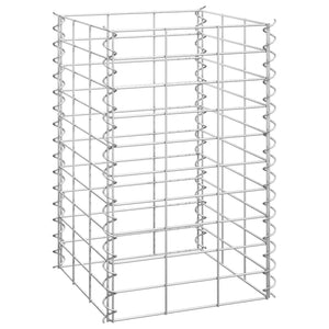 Fioriere Rialzate a Gabbione 3 pz 30x30x50 cm in Ferro 151248