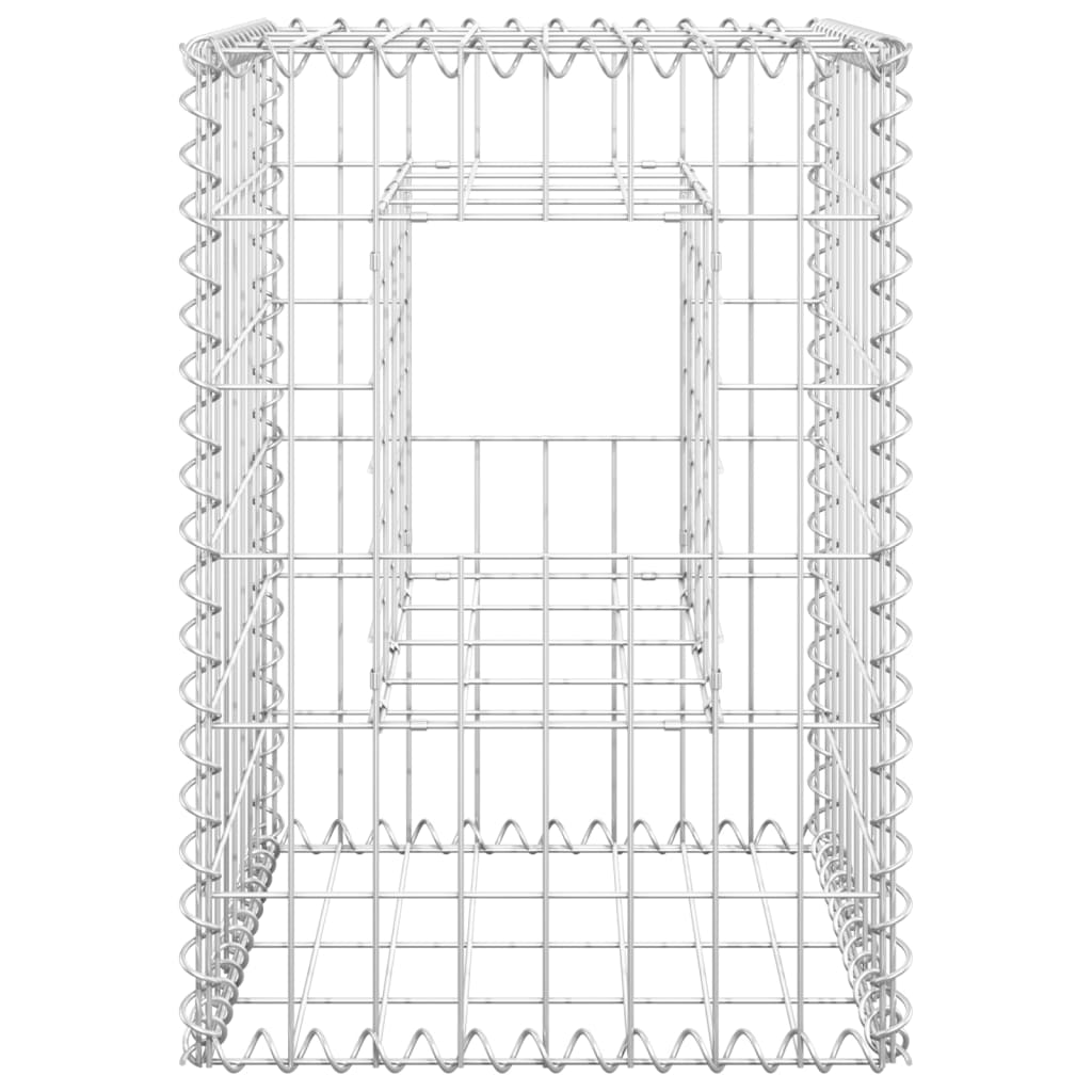 Cesti a Gabbione a Torre 2 pz 40x40x60 cm in Ferro 151259