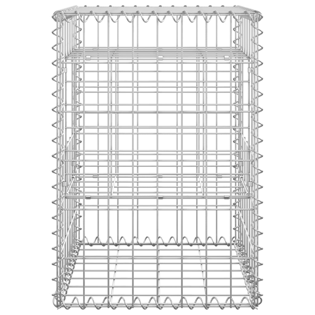 Cesti a Gabbione a Torre 2 pz 40x40x60 cm in Ferro 151259