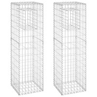 Cesti a Gabbione a Torre 2 pz 40x40x140 cm in Ferro cod mxl 59229