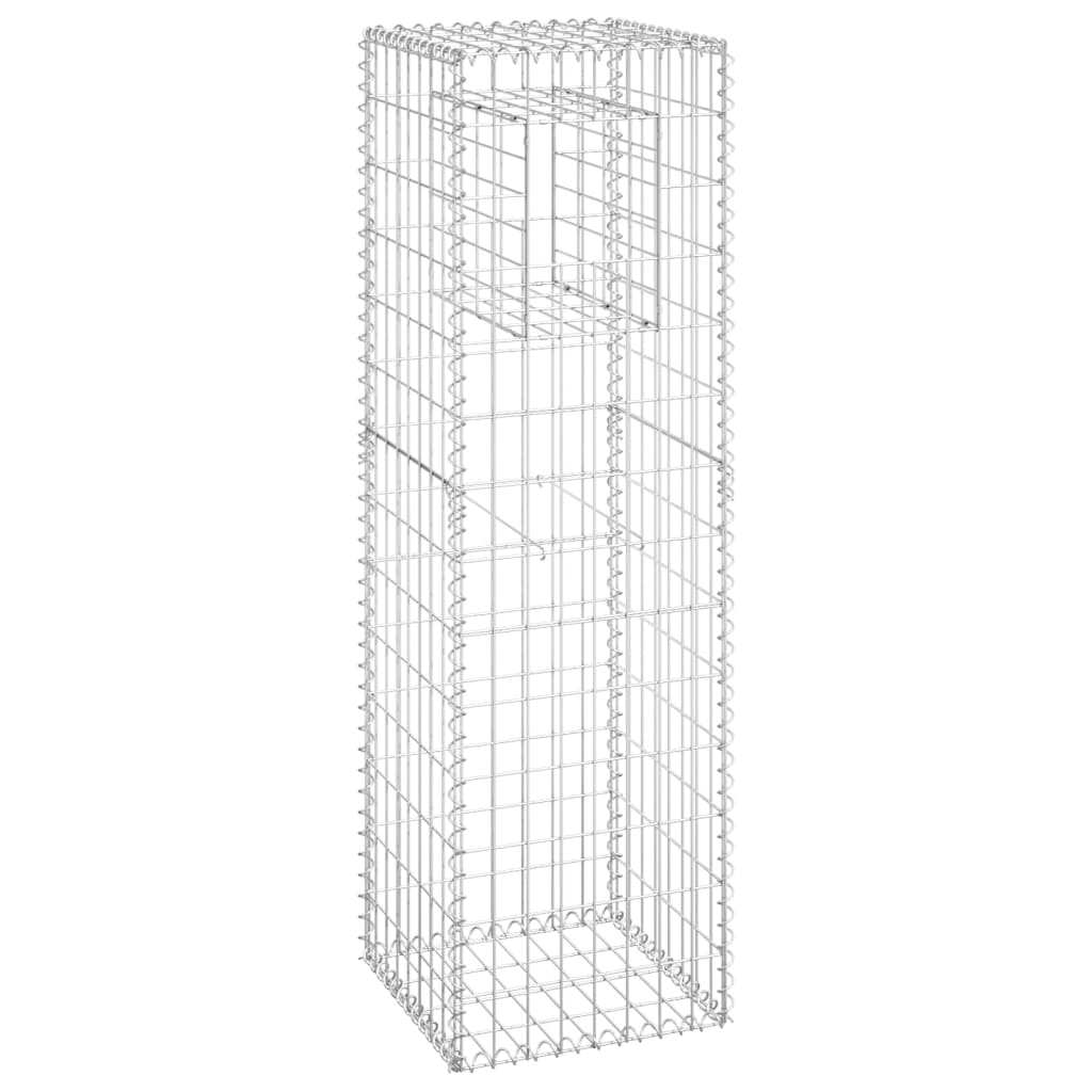 Cesti a Gabbione a Torre 2 pz 40x40x140 cm in Ferro cod mxl 59229