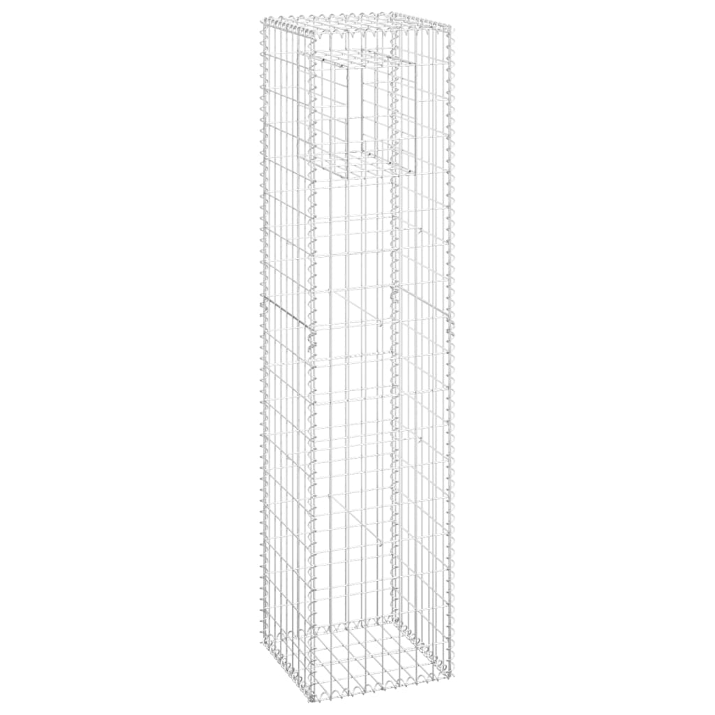 Cesti a Gabbione a Torre 2 pz 40x40x180 cm in Ferro 151265