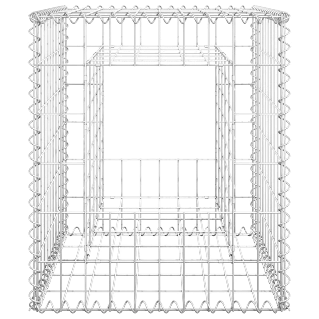 Cesto a Gabbione a Torre 50x50x60 cm in Ferro cod mxl 70855