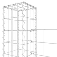 Gabbione a U con 3 Pali in Ferro 260x20x200 cm 151290