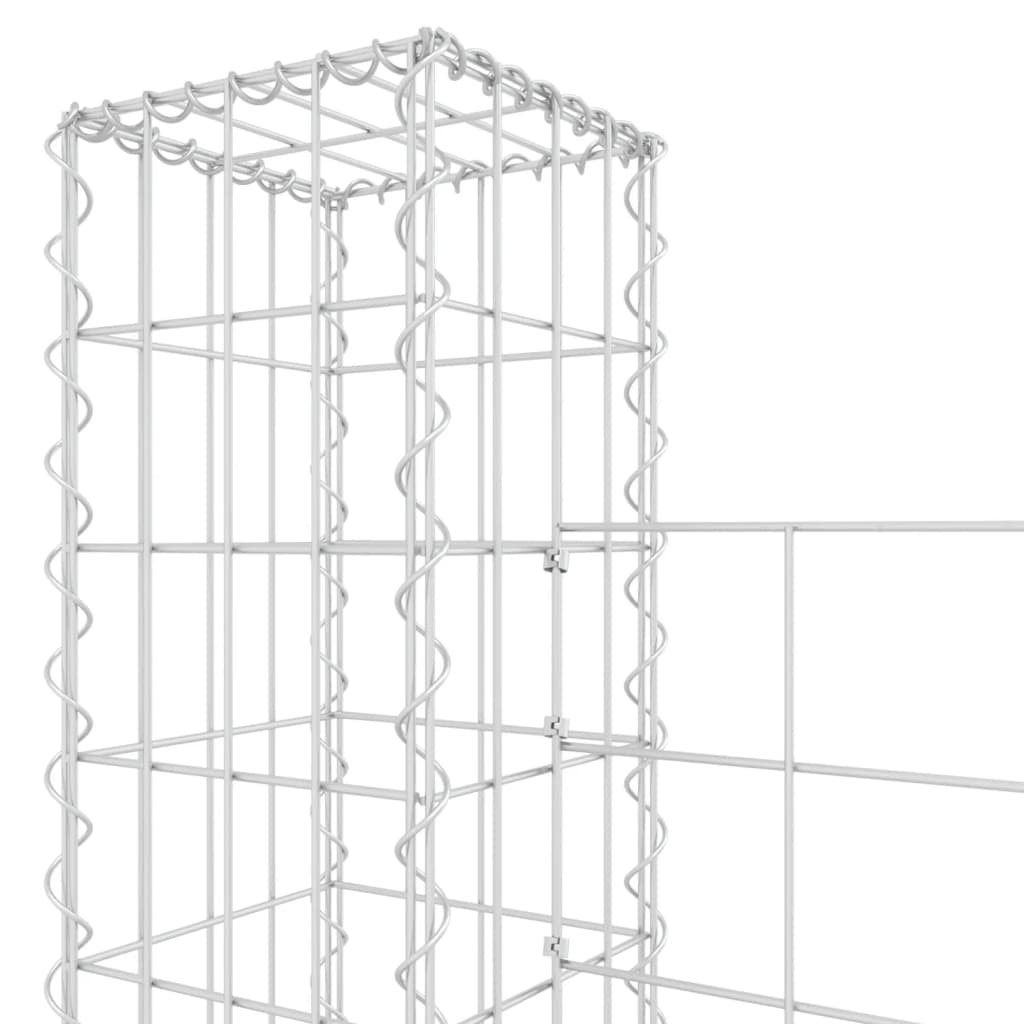 Gabbione a U con 5 Pali in Ferro 500x20x200 cm 151292