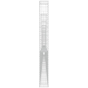 Gabbione a U con 7 Pali in Ferro 740x20x200 cm