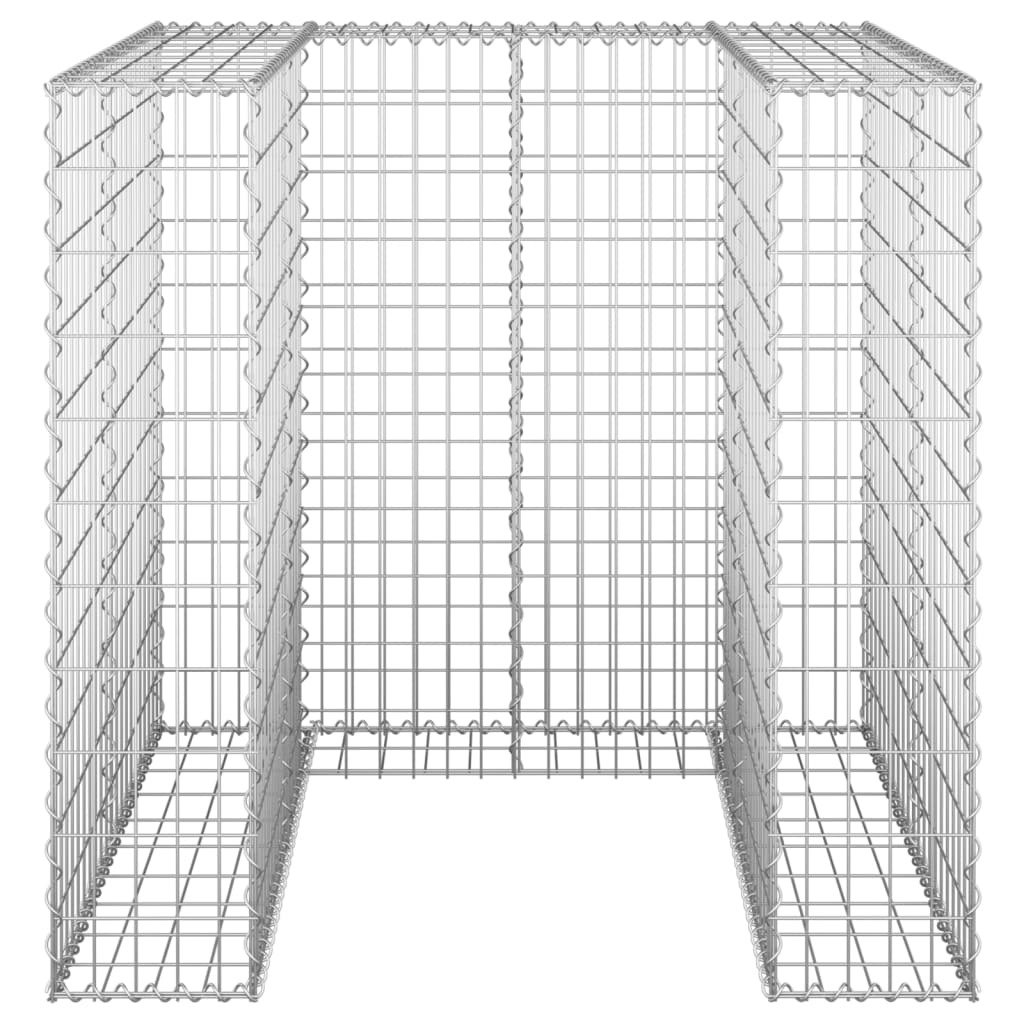 Gabbione per Bidoni in Acciaio Zincato 110x100x110 cm cod mxl 58223