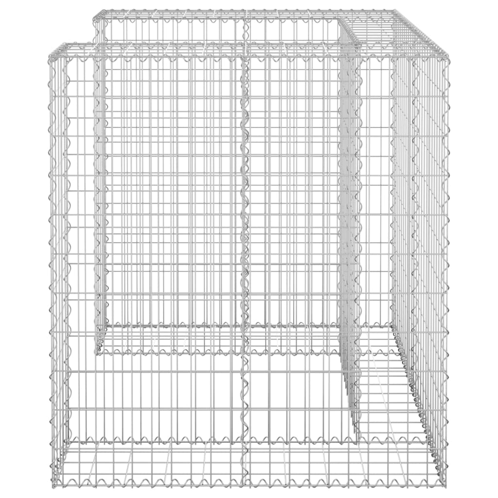 Gabbione per Bidoni in Acciaio Zincato 110x100x110 cm cod mxl 58223