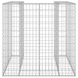 Gabbione per Bidoni in Acciaio Zincato 110x100x110 cm