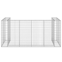 Gabbione per Bidoni in Acciaio Zincato 254x100x110 cm