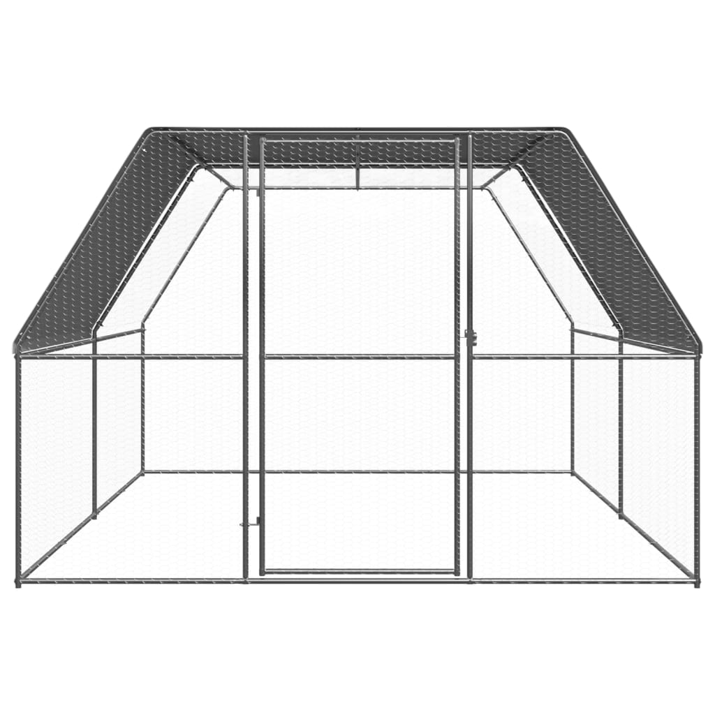 Gabbia per Polli Pollaio da Esterno 3x4x2 m in Acciaio Zincato cod mxl 53997