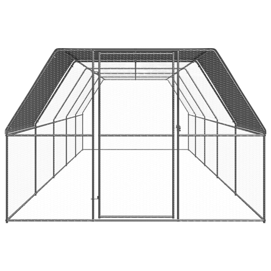 Gabbia per Polli Pollaio da Esterno 3x10x2 m in Acciaio Zincato cod mxl 53264