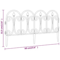 Bordi per Prato 17 pz Neri 10 m in PP cod mxl 13938