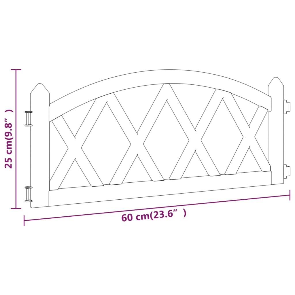 Bordi per Prato 17 pz Bianchi 10 m in PP cod mxl 24203