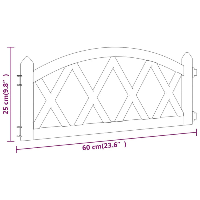 Bordi per Prato 17 pz Bianchi 10 m in PP cod mxl 24203