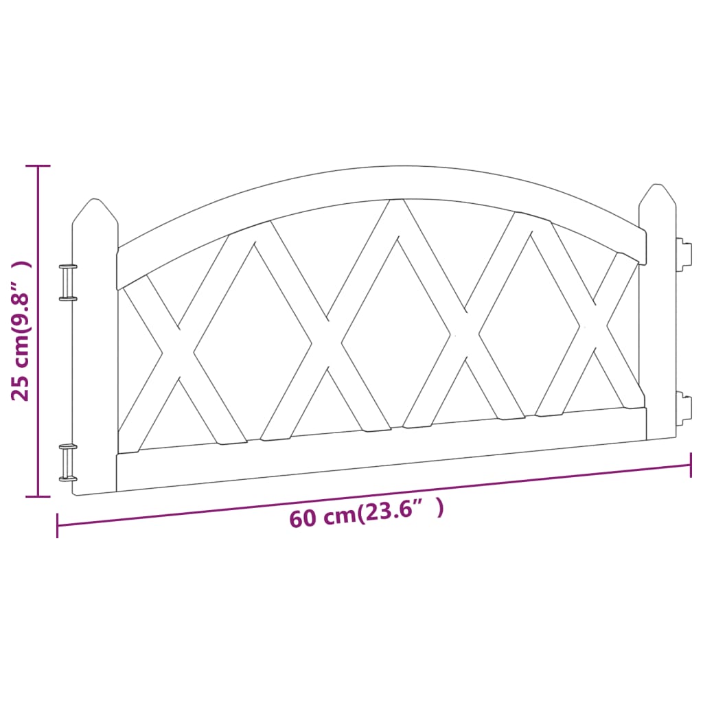 Bordi per Prato 17 pz Neri 10 m in PP 318297