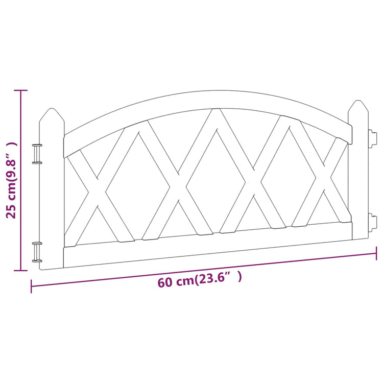 Bordi per Prato 17 pz Neri 10 m in PP 318297