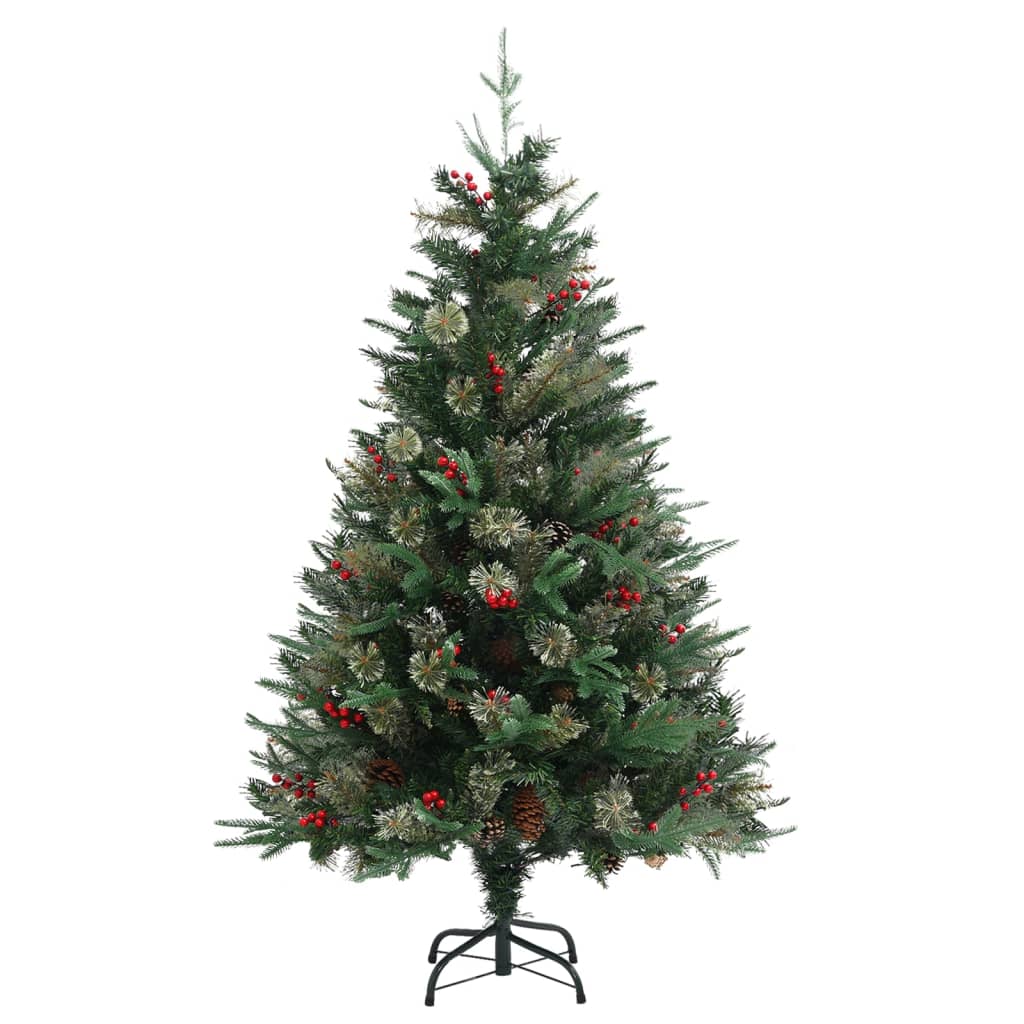 Albero di Natale con Pigne Verde 120 cm in PVC e PE cod mxl 19945