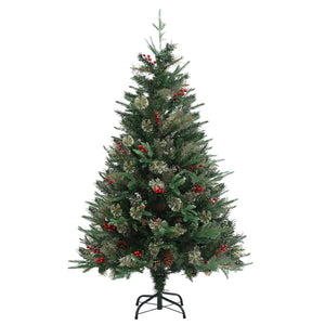 Albero di Natale con Pigne Verde 120 cm in PVC e PE cod mxl 19945