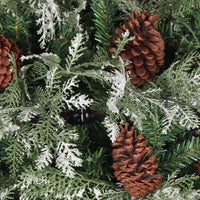 Albero di Natale con Pigne Verde e Bianco 150 cm in PVC e PE 340534