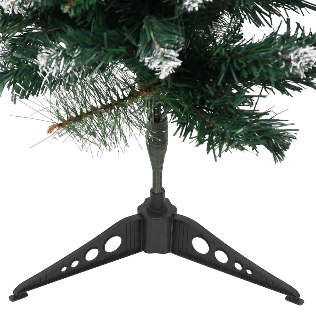 Albero di Natale Artificiale Supporto Verde e Bianco 90 cm PVC