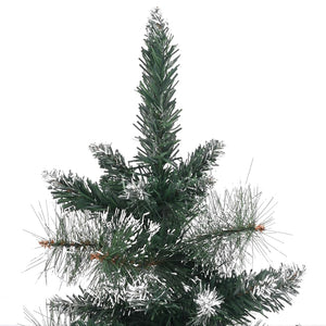 Albero di Natale Artificiale Supporto Verde e Bianco 90 cm PVC