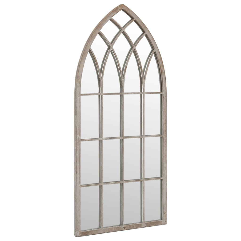 Specchio da Giardino Sabbia 100x45 cm in Ferro per Uso Esterno 318341