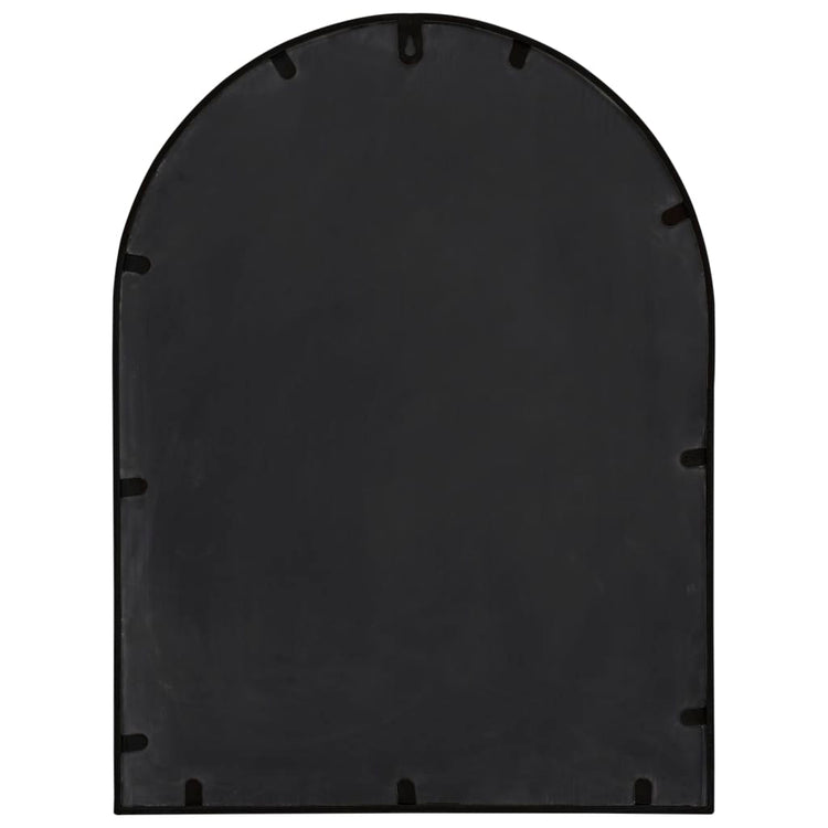 Specchio da Giardino Nero 60x45 cm in Ferro per Uso Esterno 318346