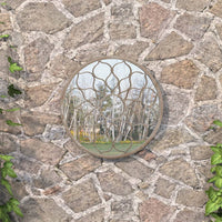 Specchio da Giardino Sabbia 60x3 cm in Ferro Rotondo da Esterno cod mxl 67566