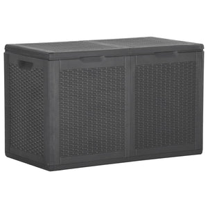 Baule da Giardino 180 L Nero in Rattan PP 151228