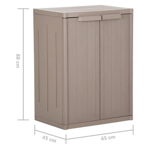 Armadio da Giardino Marrone 65x45x88 cm in Rattan PP cod mxl 53181