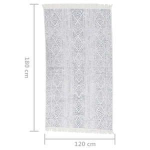 Tappeto Grigio Chiaro 120x180 cm in Cotone cod mxl 65547