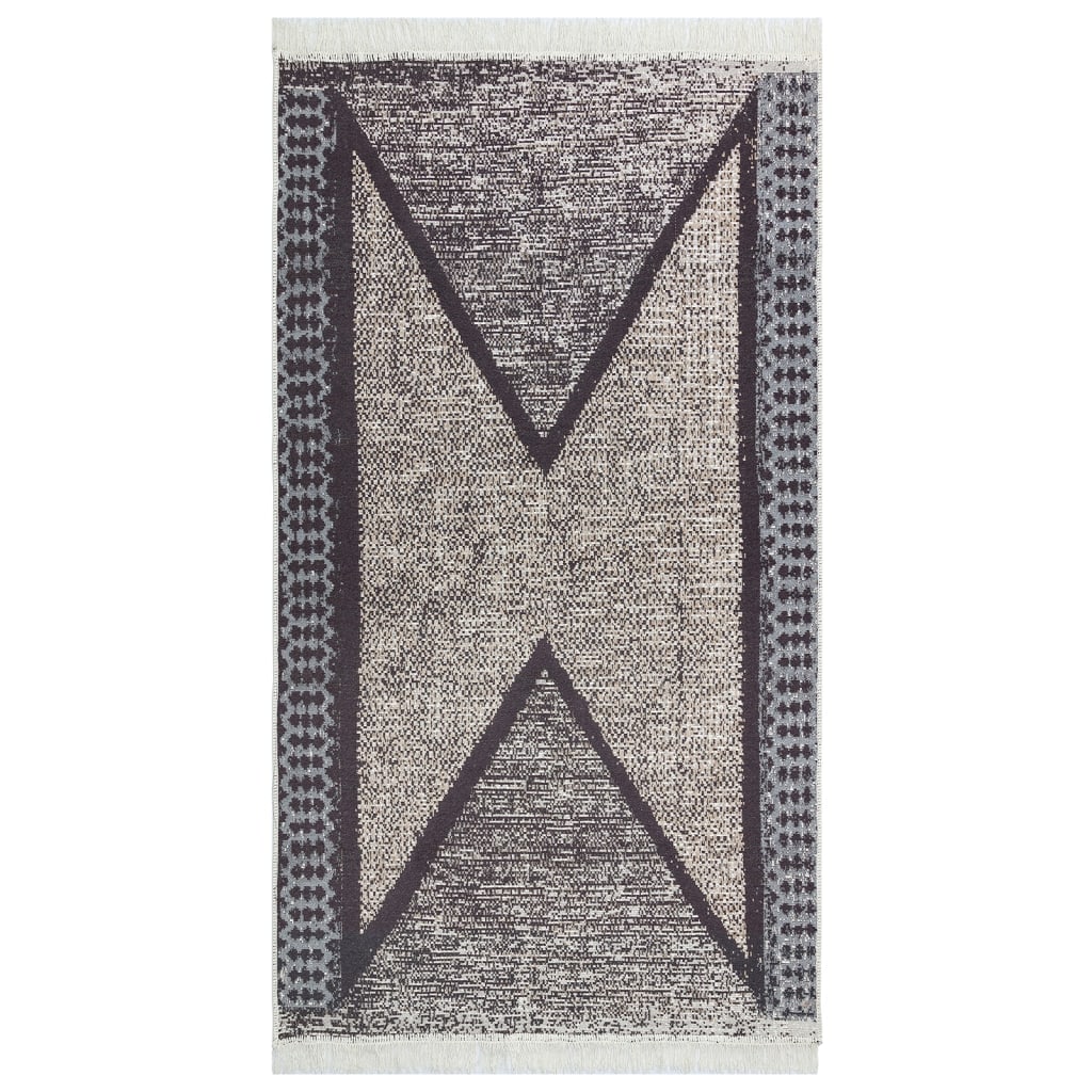 Tappeto Nero e Grigio 120x180 cm in Cotone 340090