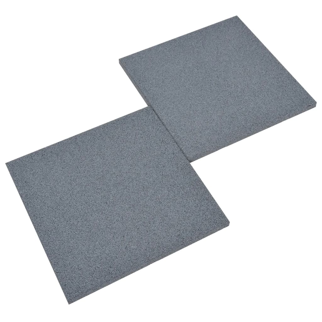 Piastrelle Anticaduta 6 pz in Gomma 50x50x3 cm Grigio cod mxl 40297