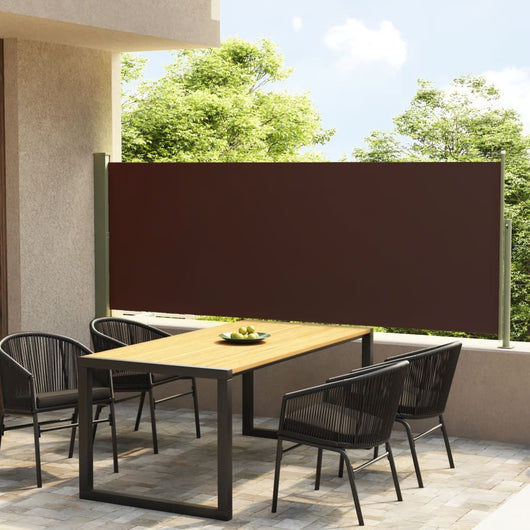 Tenda Laterale Retrattile per Patio 140x300 cm Marrone cod mxl 8882