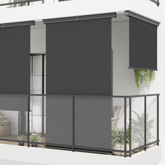 Tenda Laterale per Balcone 140x250 cm Nera