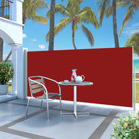 Tenda Laterale Retrattile per Patio 140x300 cm Rossa cod mxl 25949