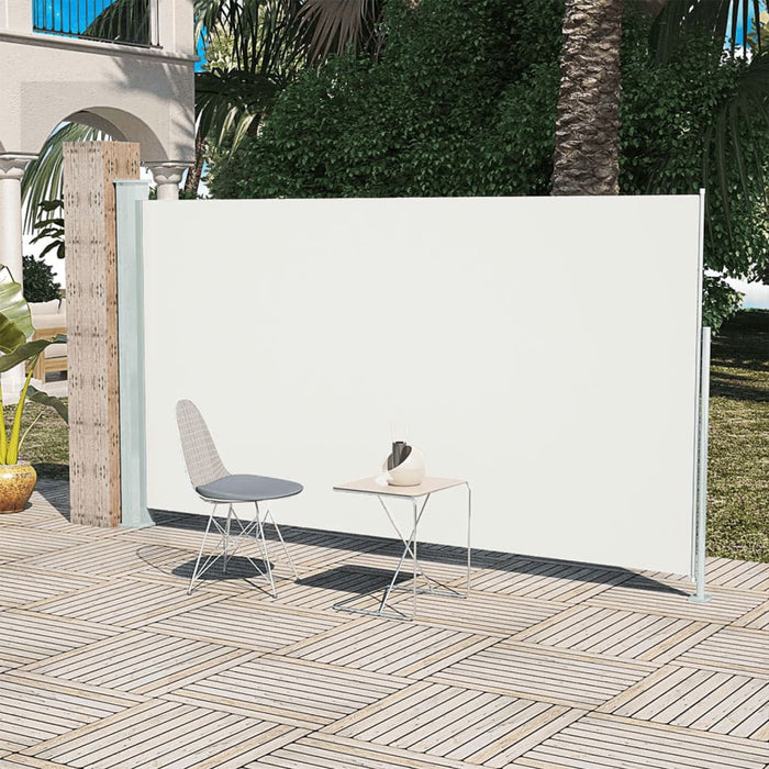 Tenda Laterale Retrattile per Patio 160x300 cm Crema cod mxl 6674