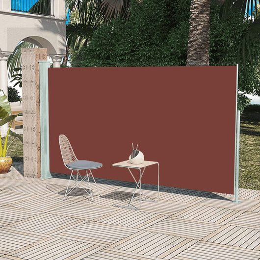 Tenda Laterale Retrattile per Patio 160x300 cm Marrone