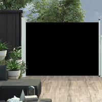 Tenda Laterale Retrattile per Patio 117x500 cm Nera 317910