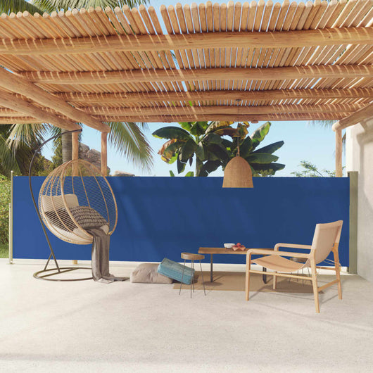 Tenda Laterale Retrattile per Patio 140x600 cm Blu cod mxl 18312