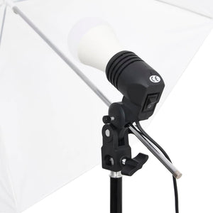 Kit di Illuminazione da Studio con Treppiedi e Ombrelli 190230