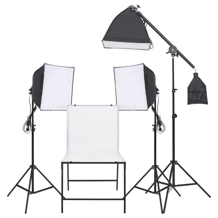 Kit di Illuminazione per Studio Fotografico e Tavolo da Ripresa 190239