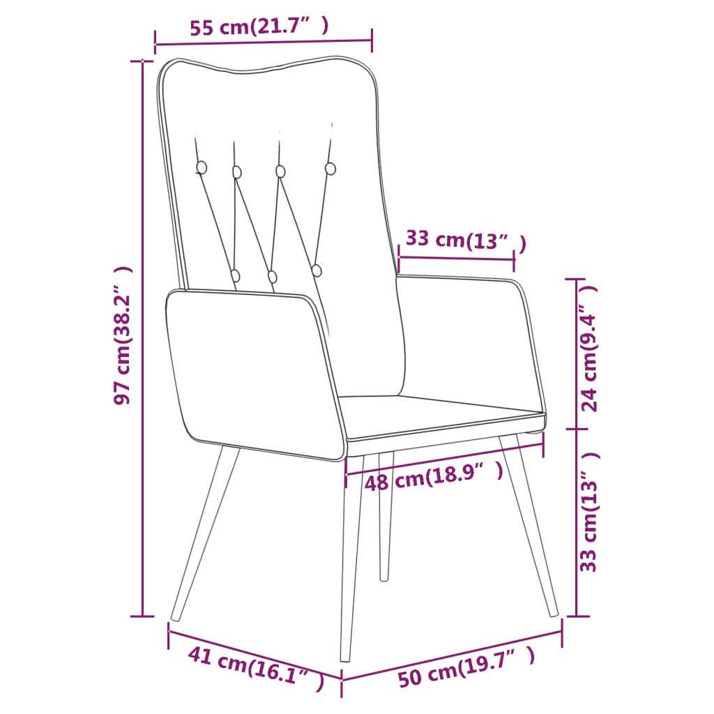 Poltrona Wingback Grigia in Vera Pelle 339649